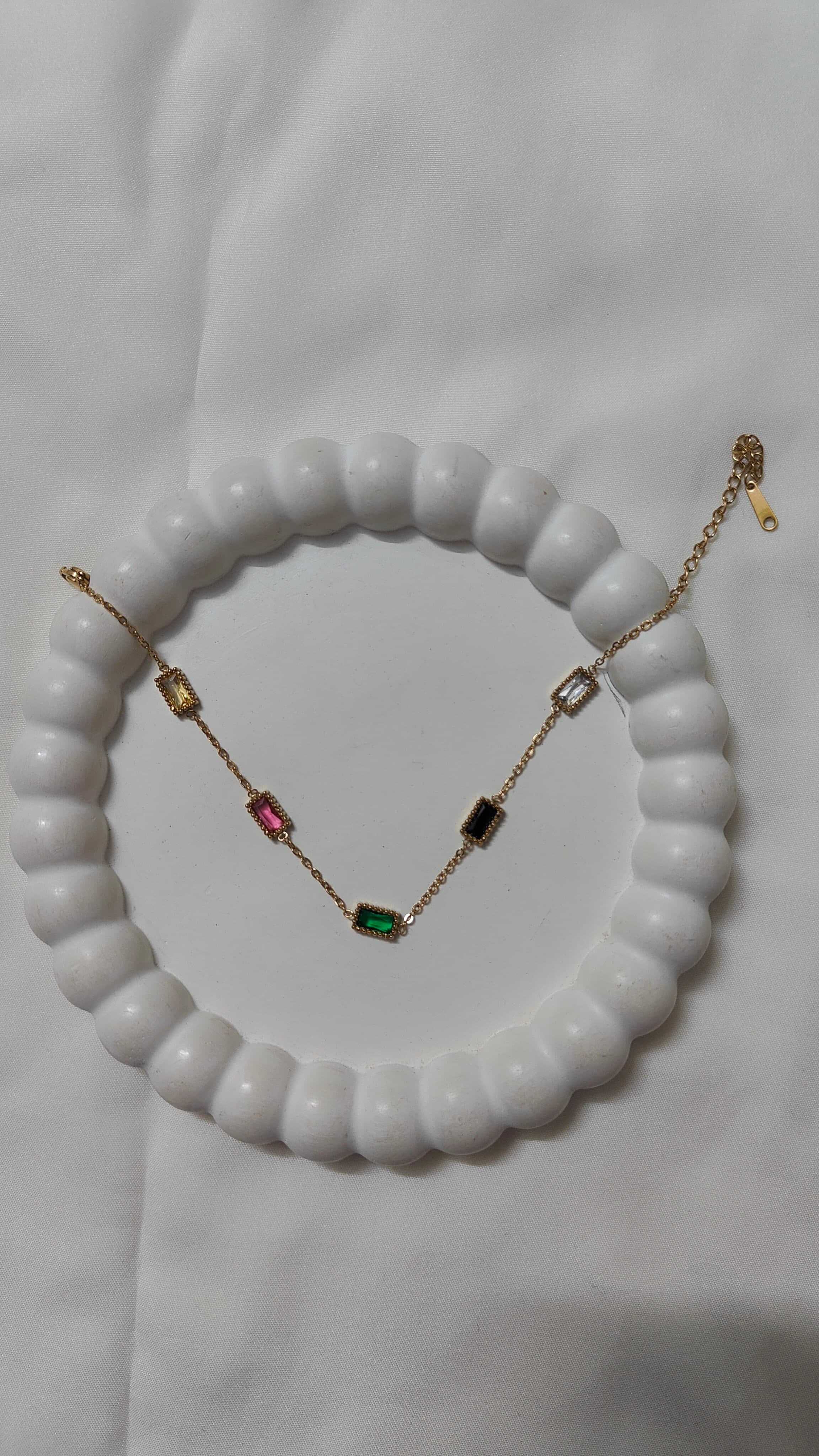 Coloured stone bracelet - Image 1