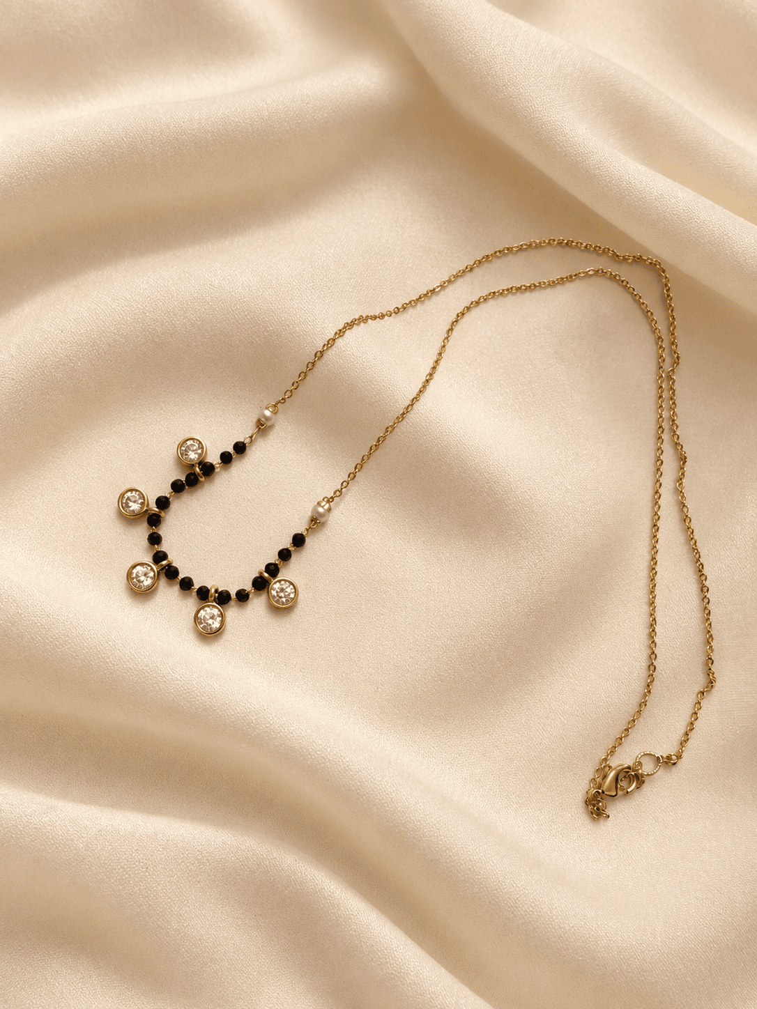 5 stoned mangalsutra - Image 1